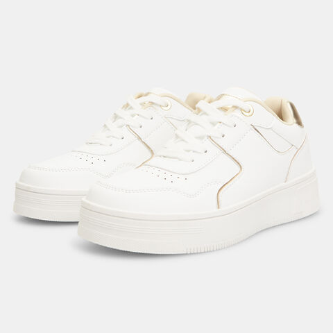 Sneakers de mujer con detalles metal , Blanco Sneakers de mujer con detalles metal , Blanco